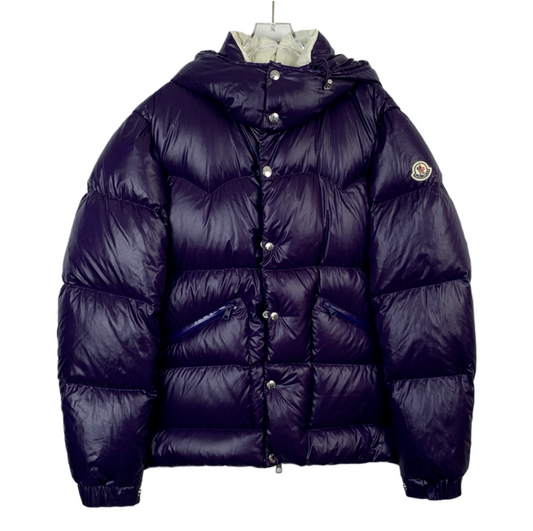 Moncler Coutard Blue Down Jacket with Zipper