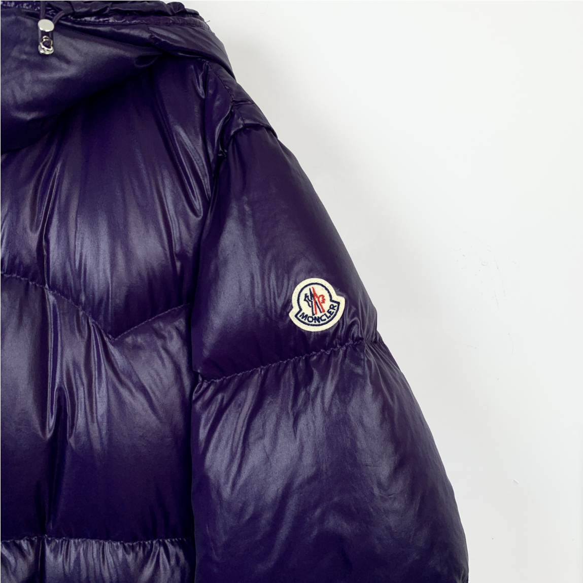 Moncler Coutard Blue Down Jacket with Zipper