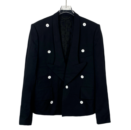 Louis Vuitton Black Blazer with Button Detailing