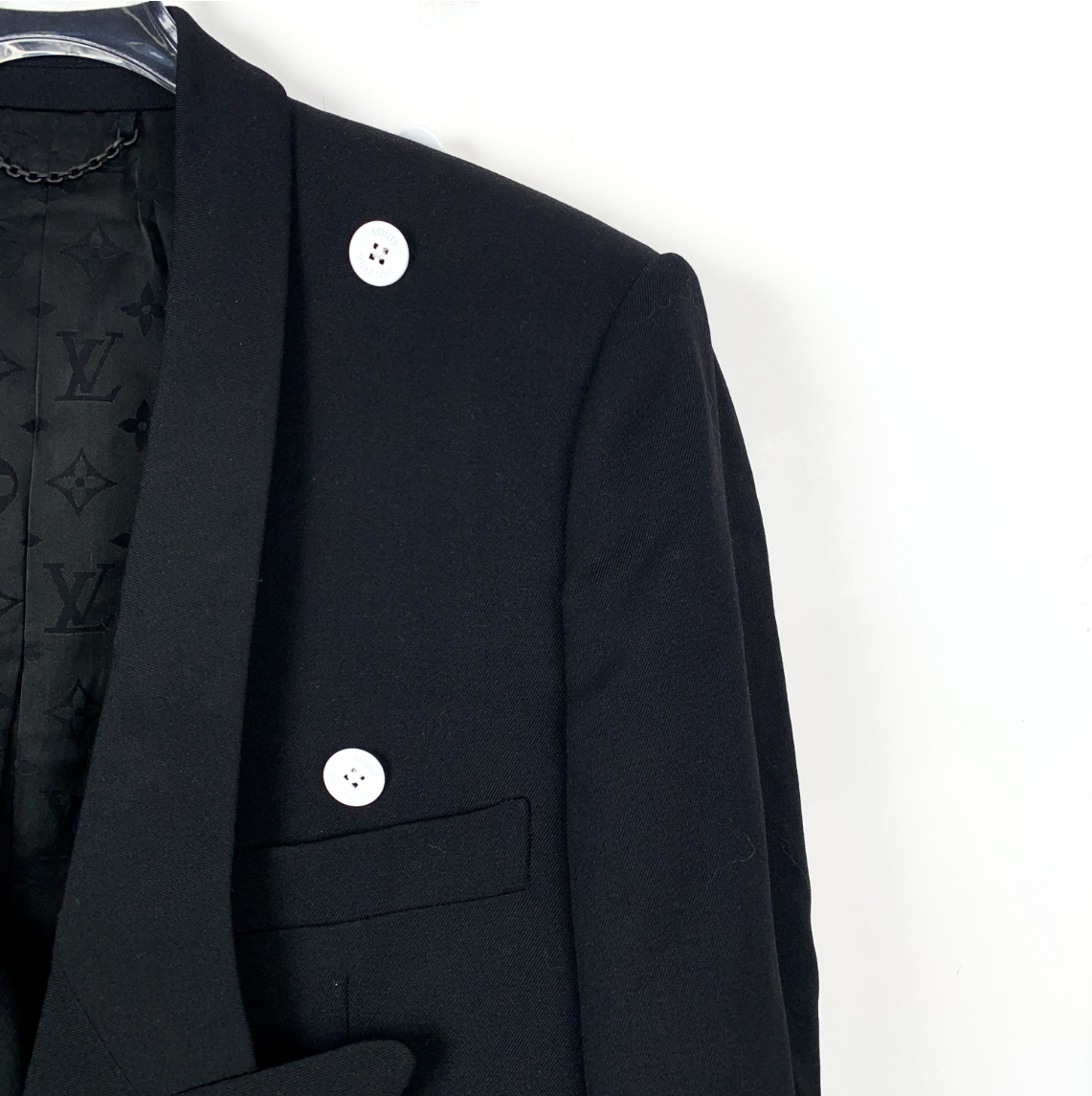 Louis Vuitton Black Blazer with Button Detailing