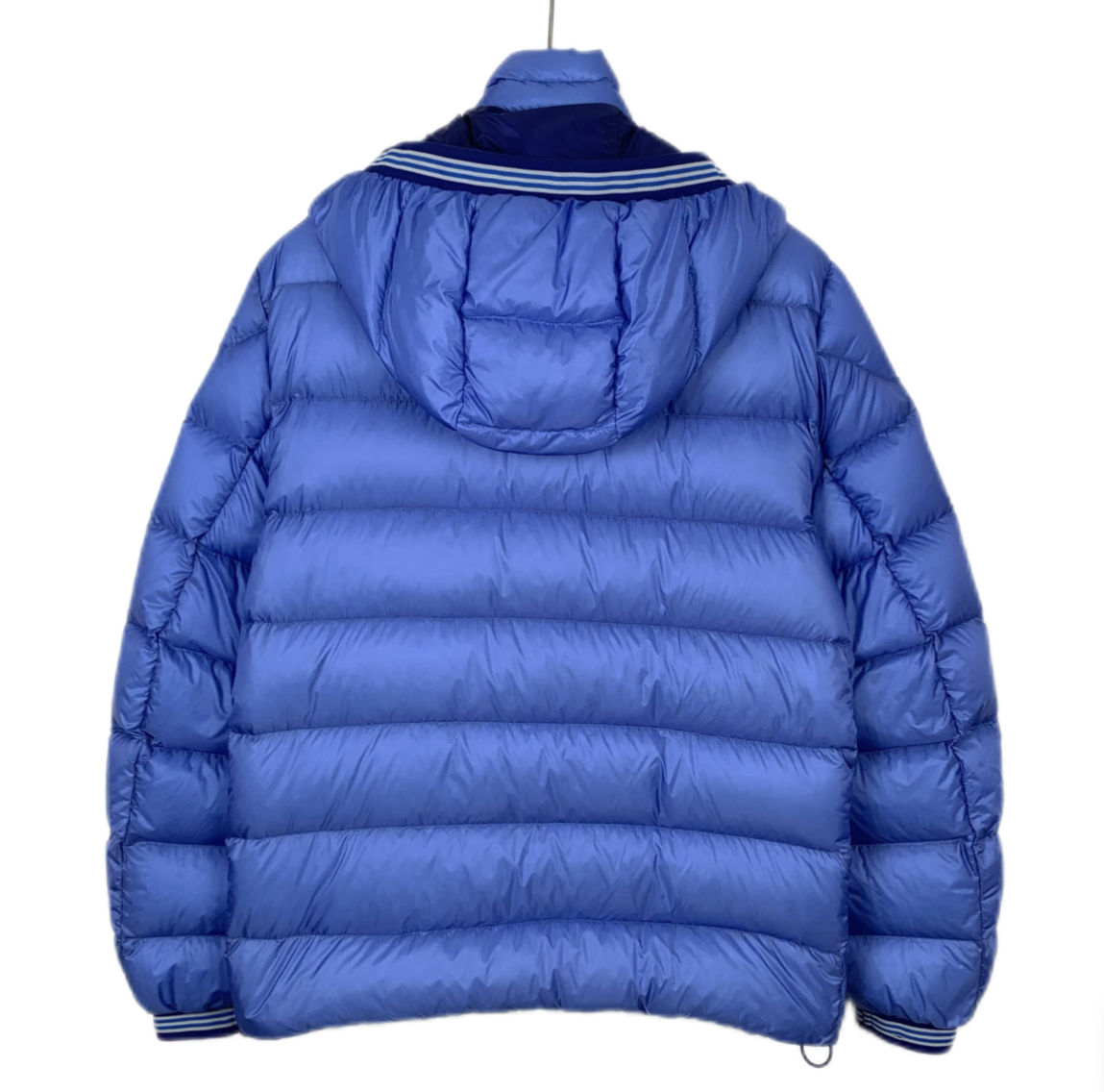 Moncler Thoule Series Blue Quilted Hooded Down Jacke