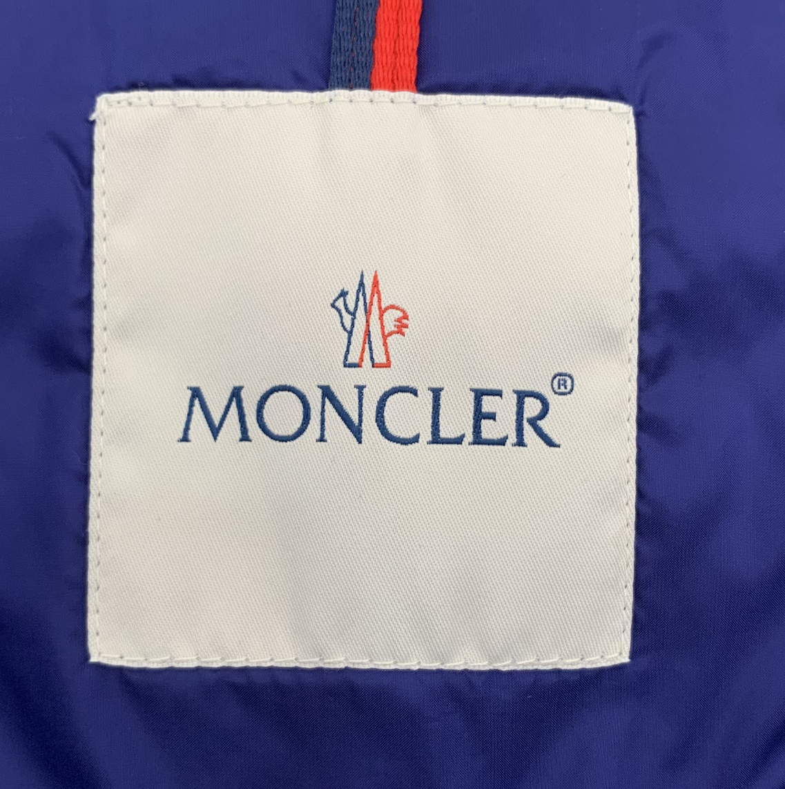 Moncler Thoule Series Blue Quilted Hooded Down Jacke