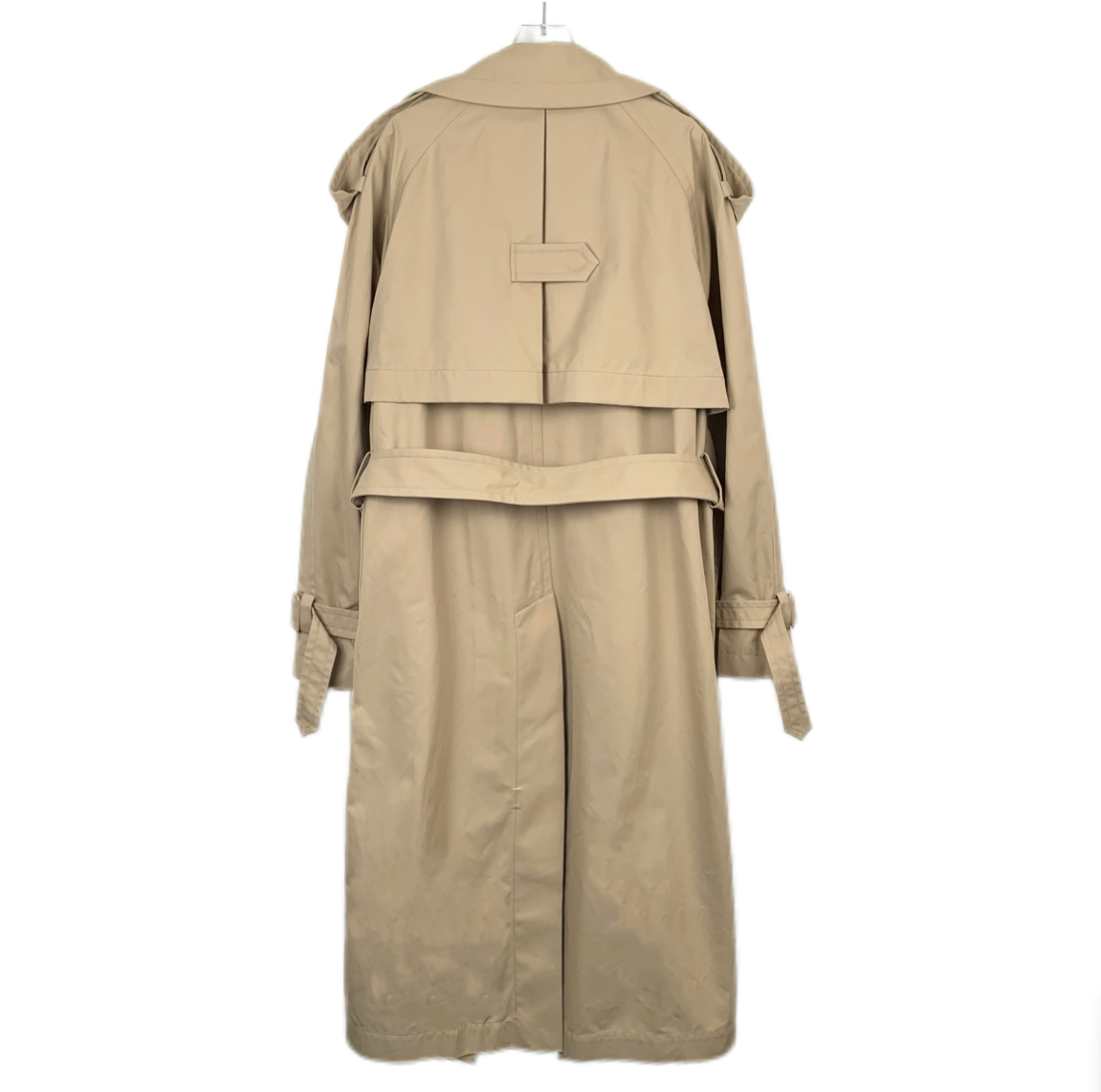 Louis Vuitton Brown Belted Trench Coat with Toy Accessory