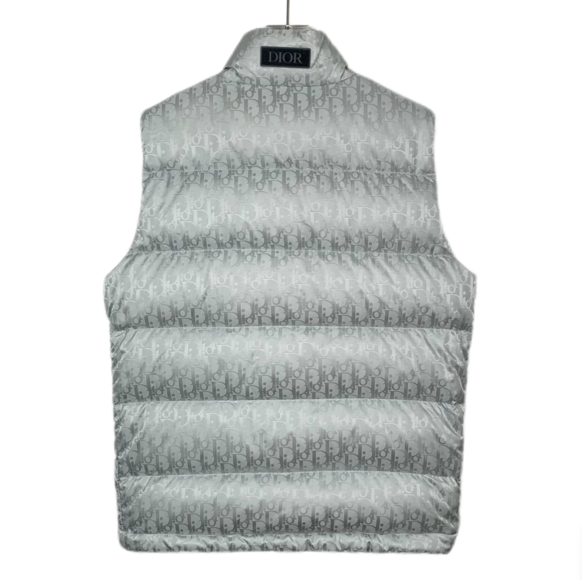 Dior Silver Monogram High-Neck Down Vest,