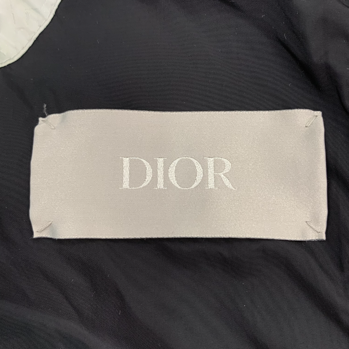 Dior Silver Monogram High-Neck Down Vest,