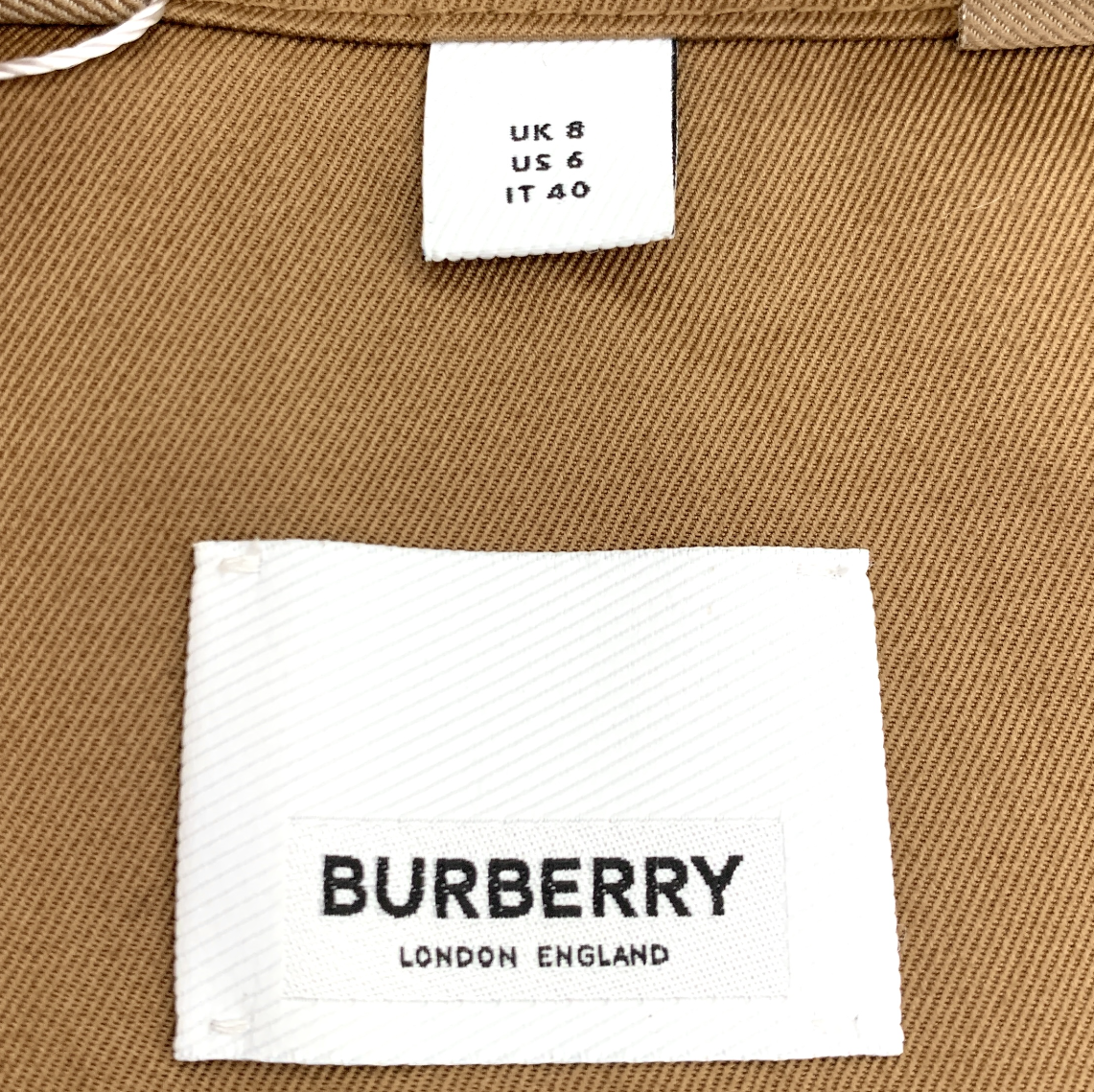 Burberry 2022 Brown Shearling Hooded Jacket with Logo Patch