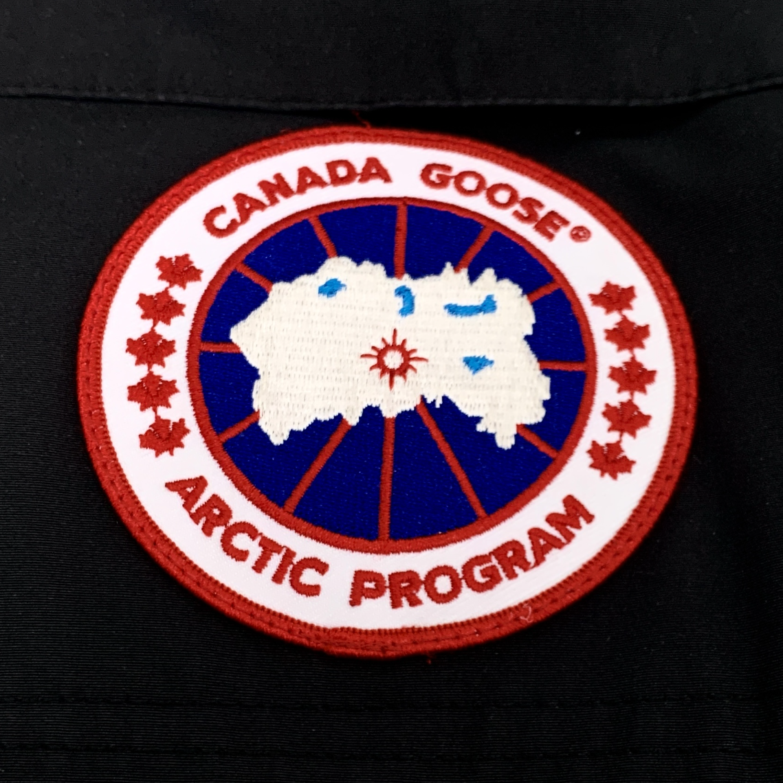 Canada Goose Expedition Series Black Logo-Patch Hooded Down Parka