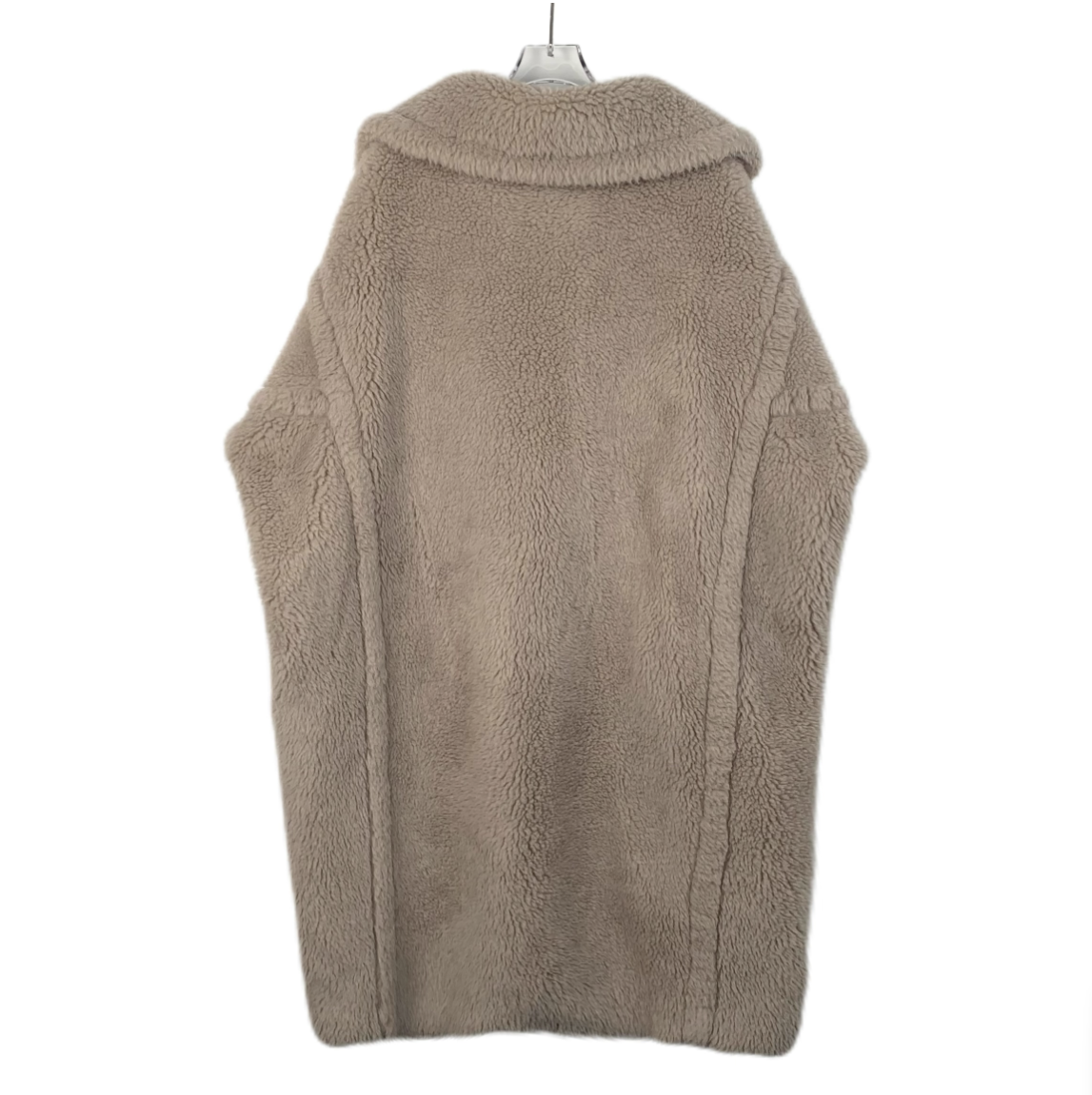 Max Mara Brown Alpaca Wool Teddy Double-Breasted Coat