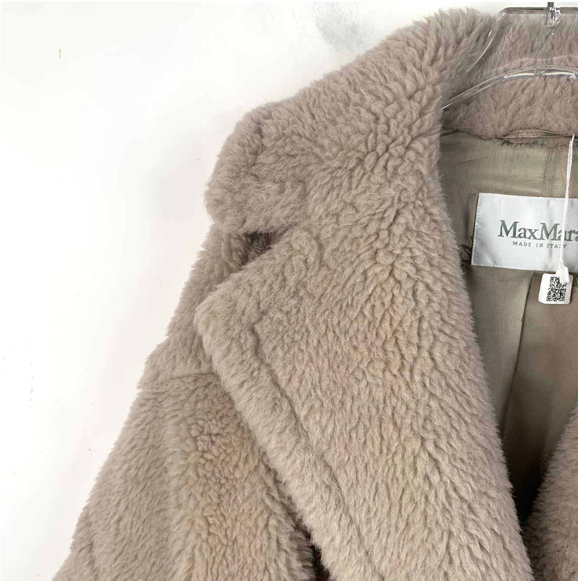 Max Mara Brown Alpaca Wool Teddy Double-Breasted Coat