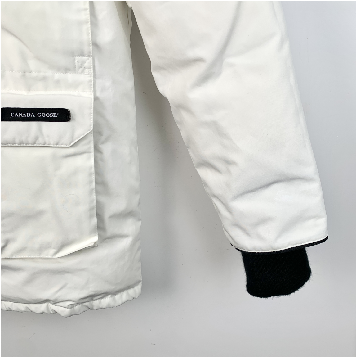 Canada Goose Expedition Series WhiteHooded Down Jacket