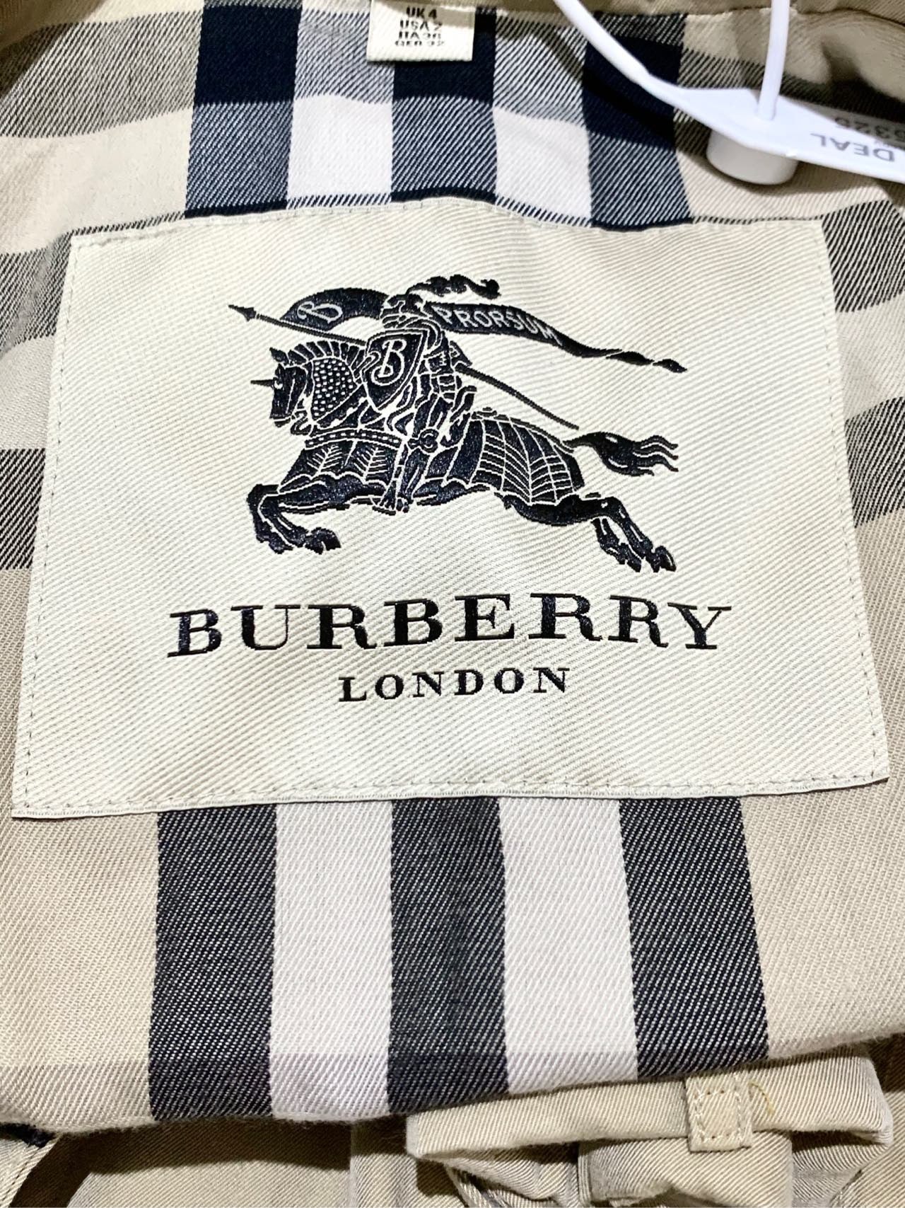 Burberry Double-Breasted Trench Coat with Belt