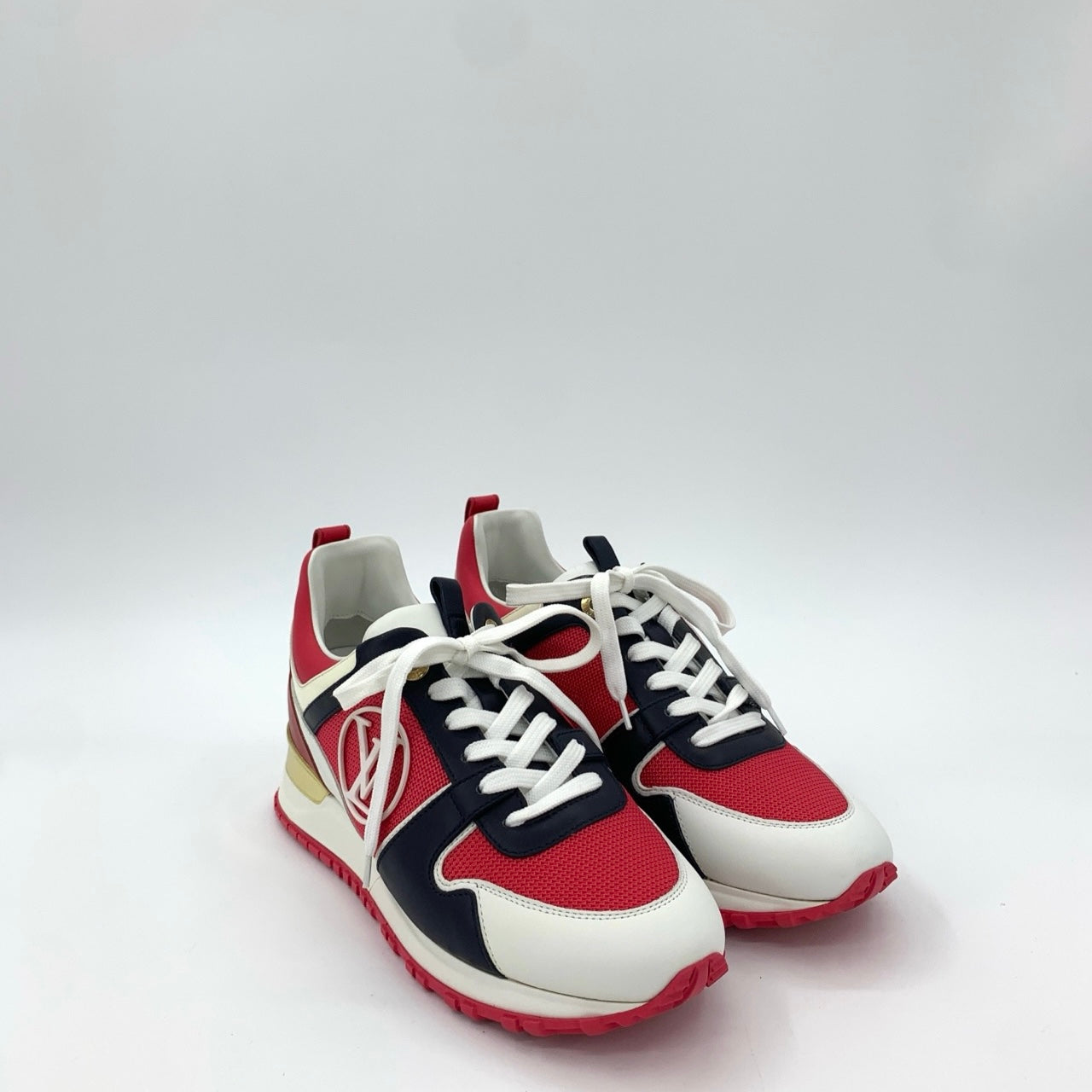 Louis Vuitton Logo Colorblock Lace-Up Sneakers