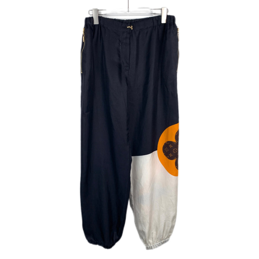 Louis Vuitton Black Monogram Print Jogger Sweatpants