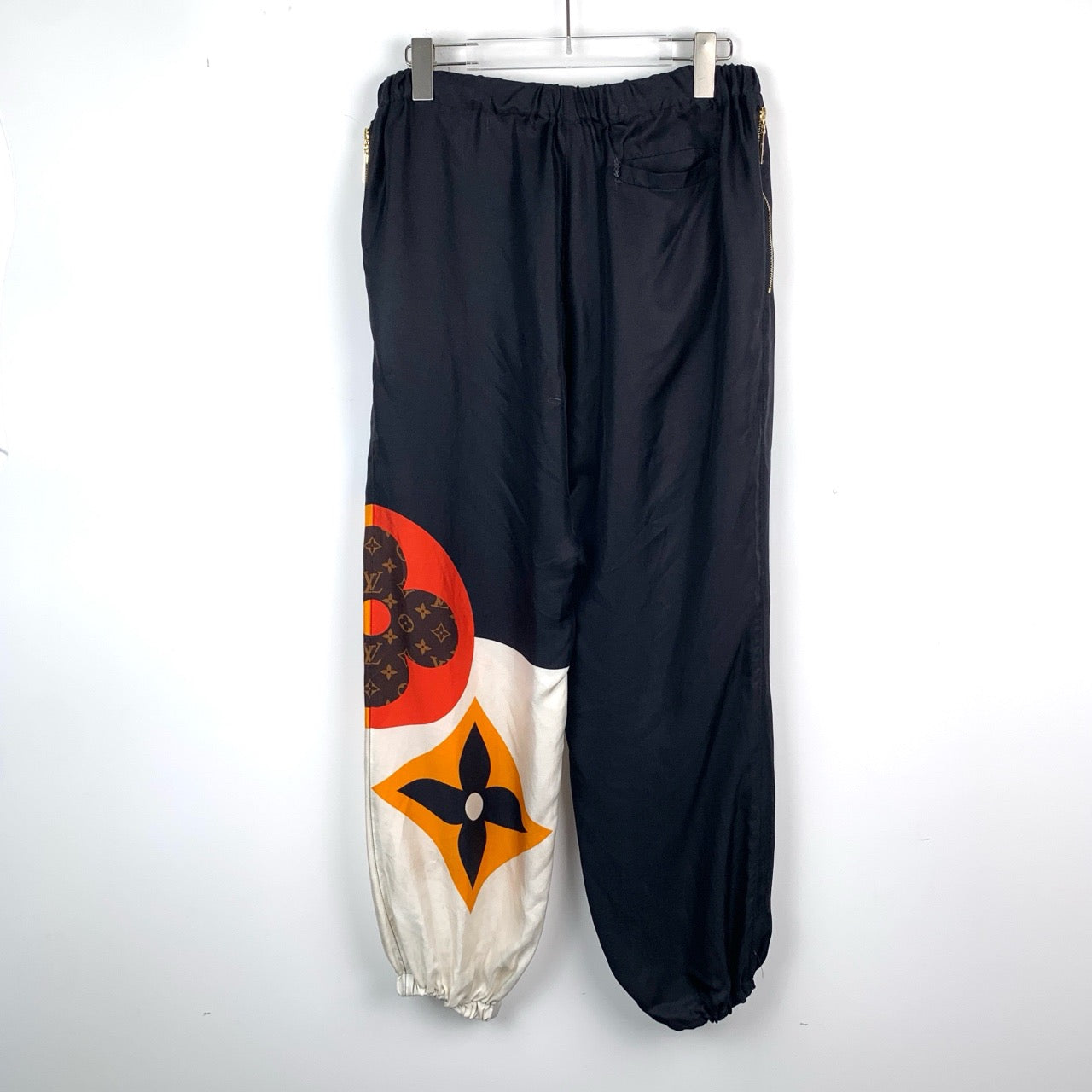 Louis Vuitton Black Monogram Print Jogger Sweatpants