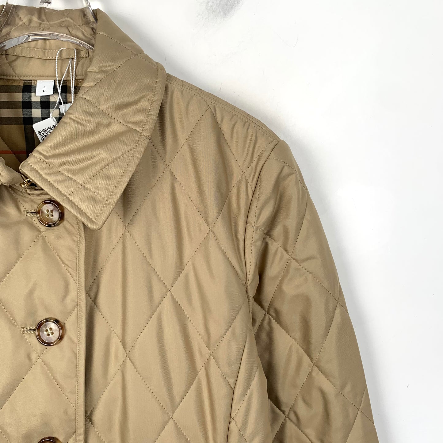 Burberry Brown Diamond Quilted Jacket