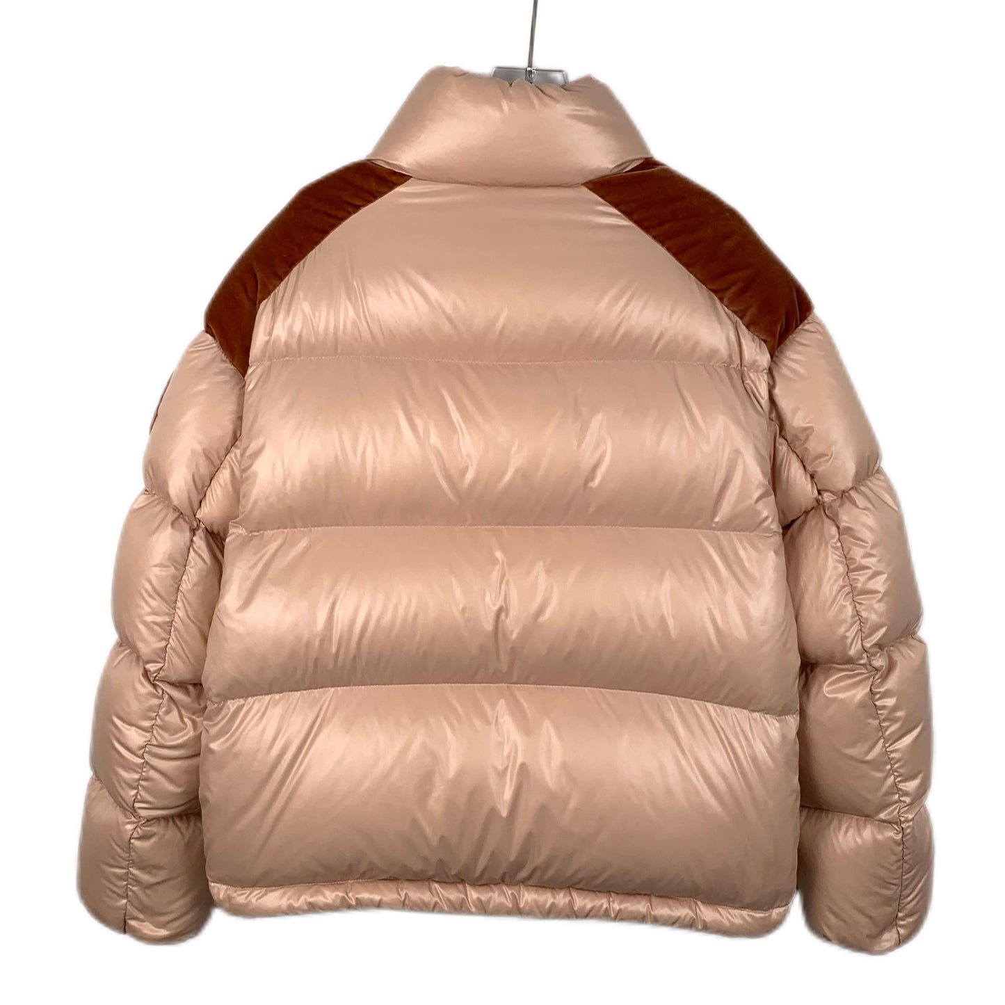 Moncler Chouette Pink High-Neck Down Jacket,