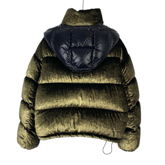 Moncler Caille Green Velvet Down Jacket