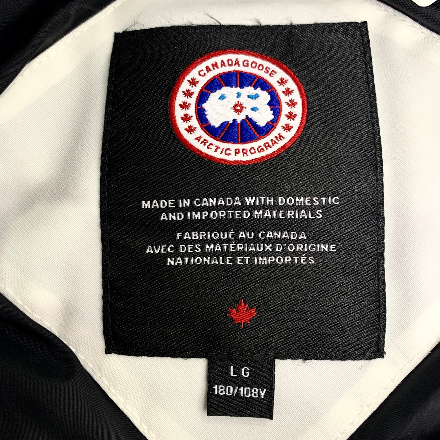 Canada Goose Expedition Series White Hooded Down Jacket with Logo Patch