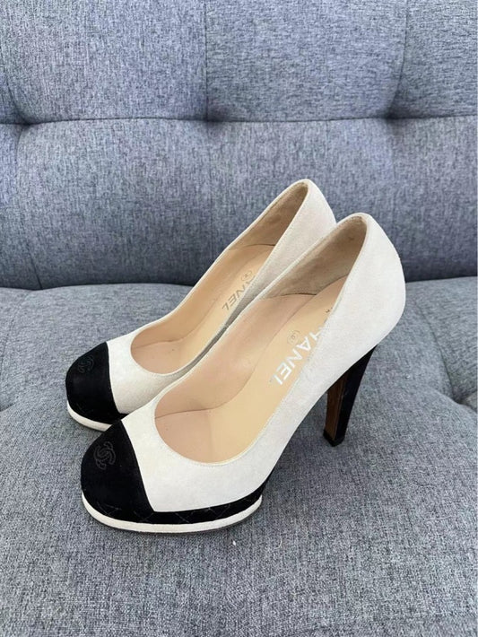 Chanel two-tone high heels