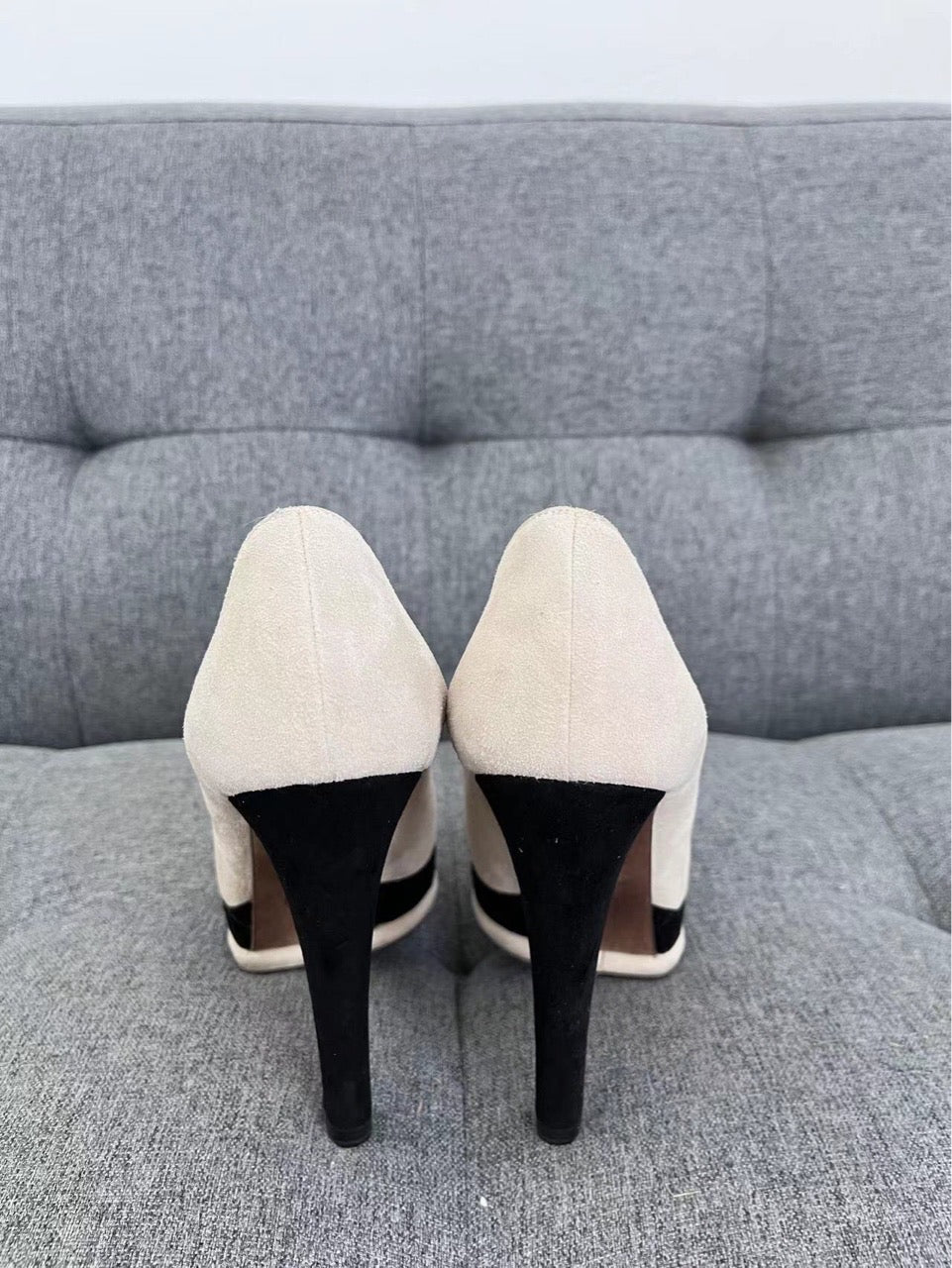 Chanel two-tone high heels