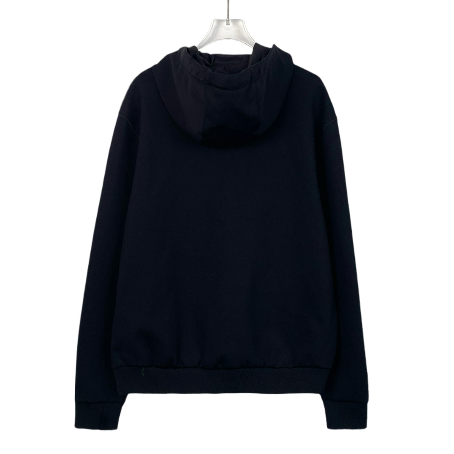 Prada black hooded half-zip long-sleeve sweatshirt