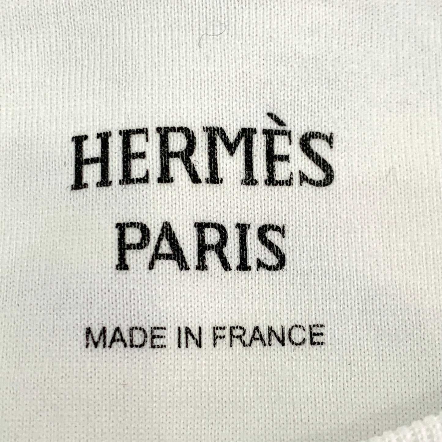 Hermes 2023 white cotton knit short-sleeve dress