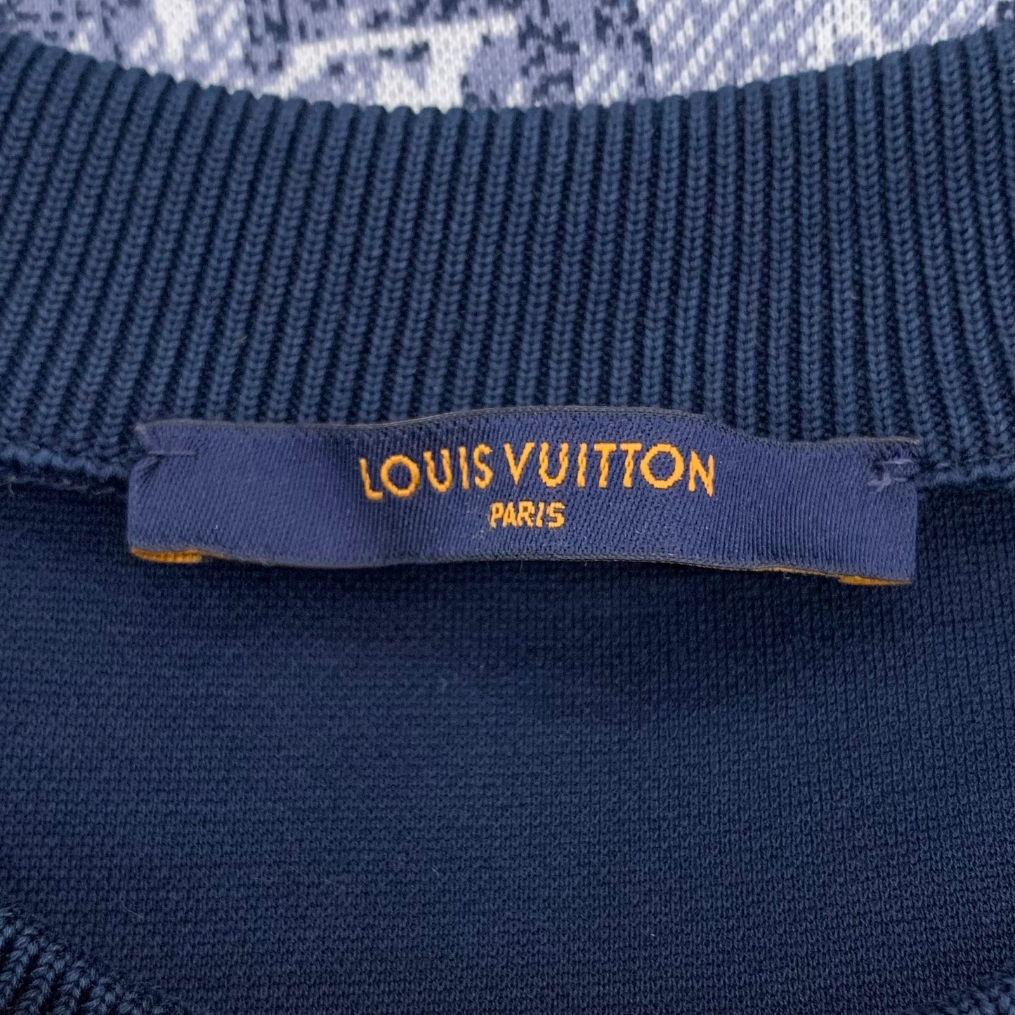 Louis Vuitton color-block cotton long-sleeve sweatshirt