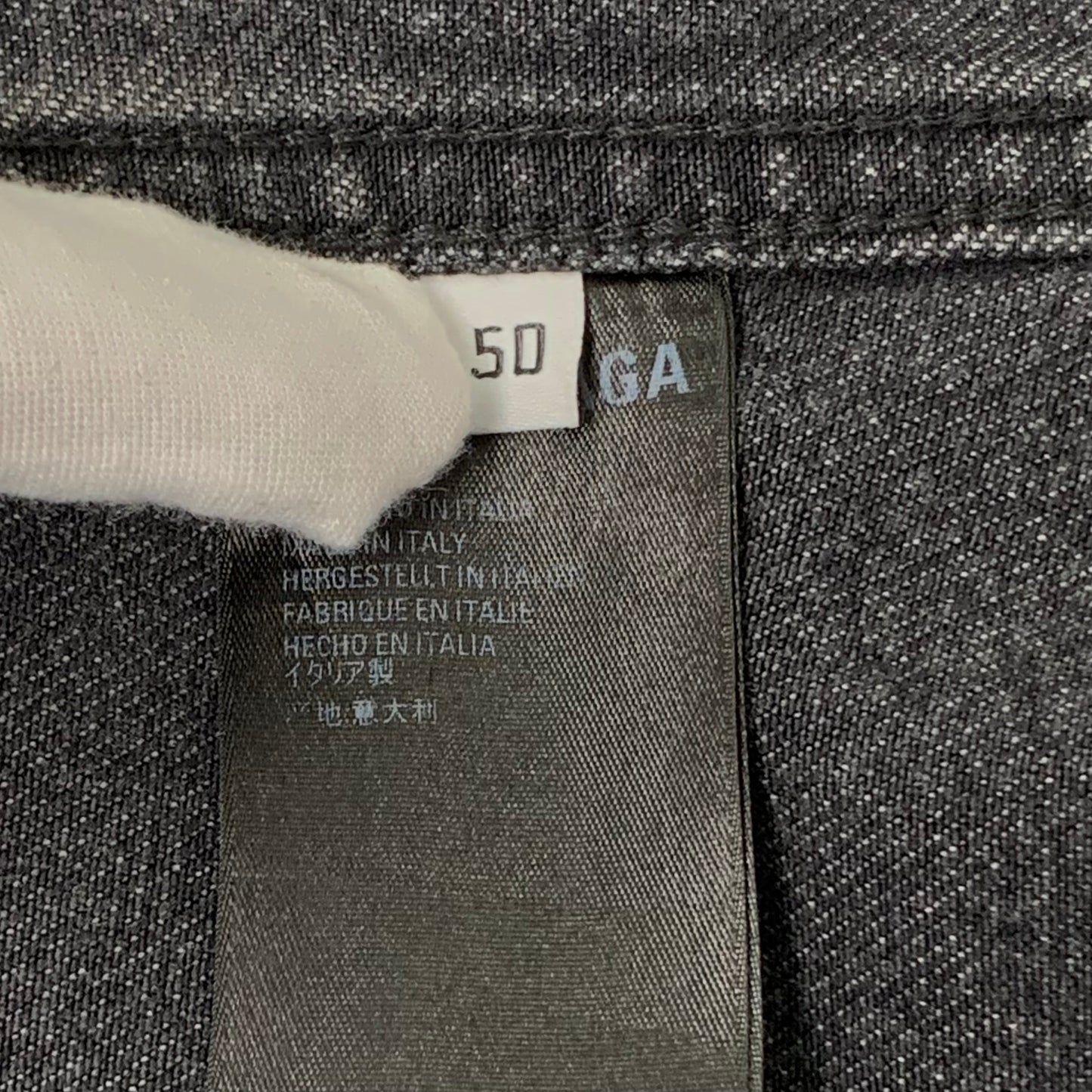 Balenciaga black and gray cotton denim jacket