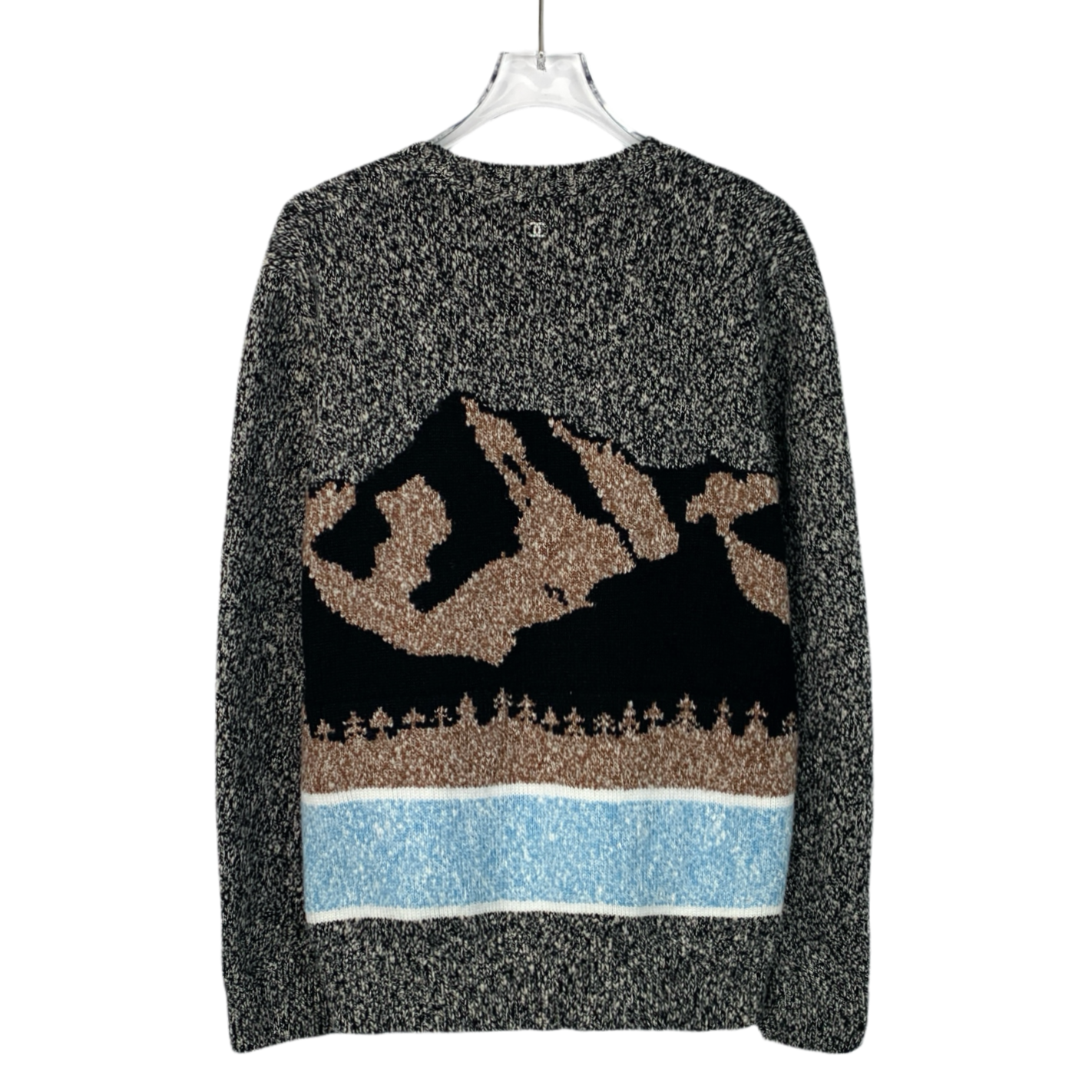 Chanel Ski Collection 2024 color-block cashmere sweater