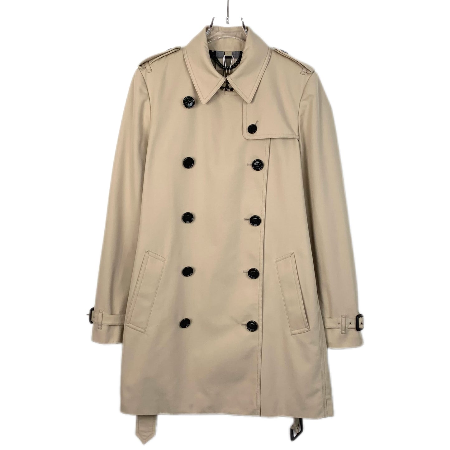 Burberry Brown Belted Cotton Trench Coat