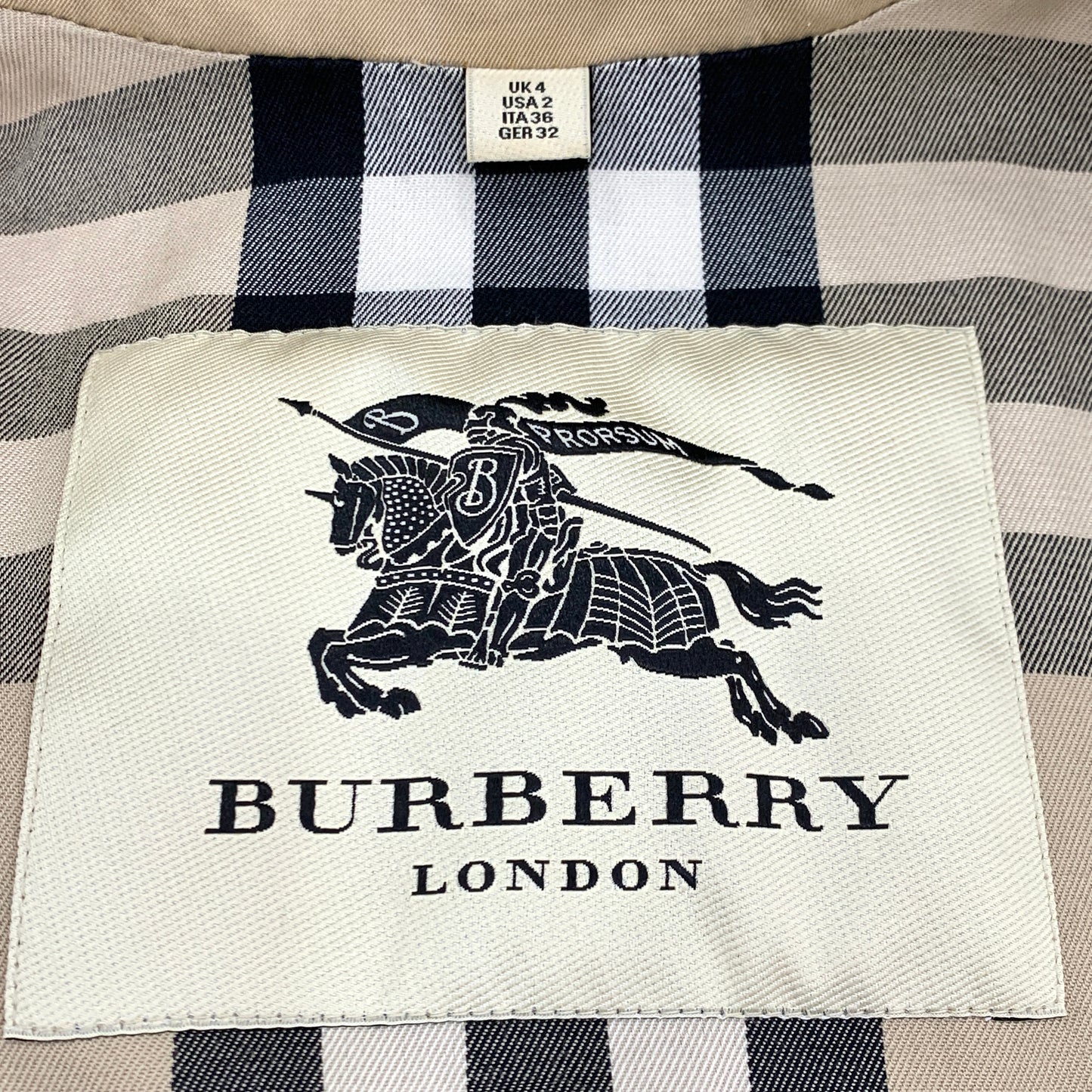 Burberry Brown Belted Cotton Trench Coat