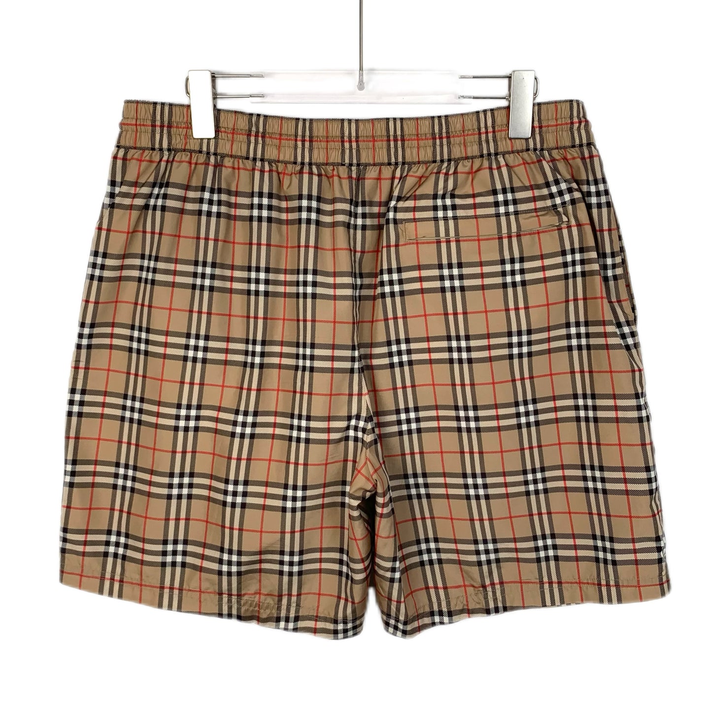 Burberry Brown Check Elastic Waist Drawstring Shorts