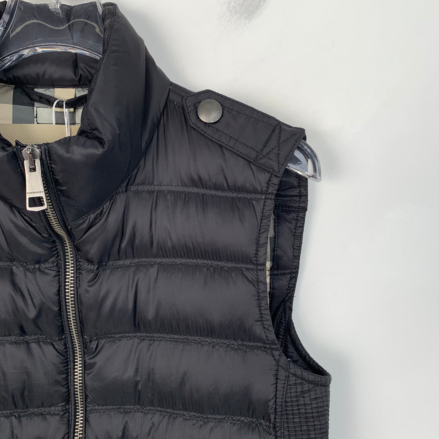 Burberry Brit Black Zip-Up Down Vest