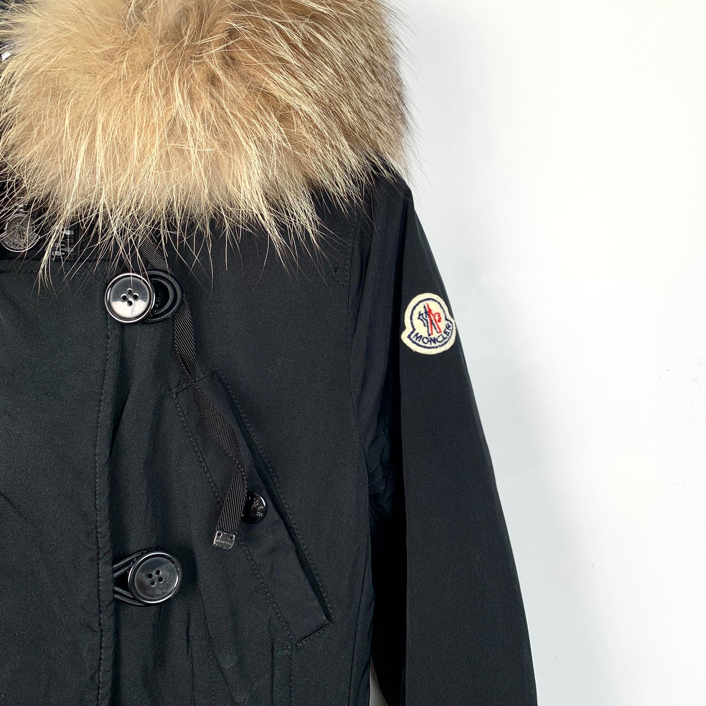 Moncler Black Long Down Jacket