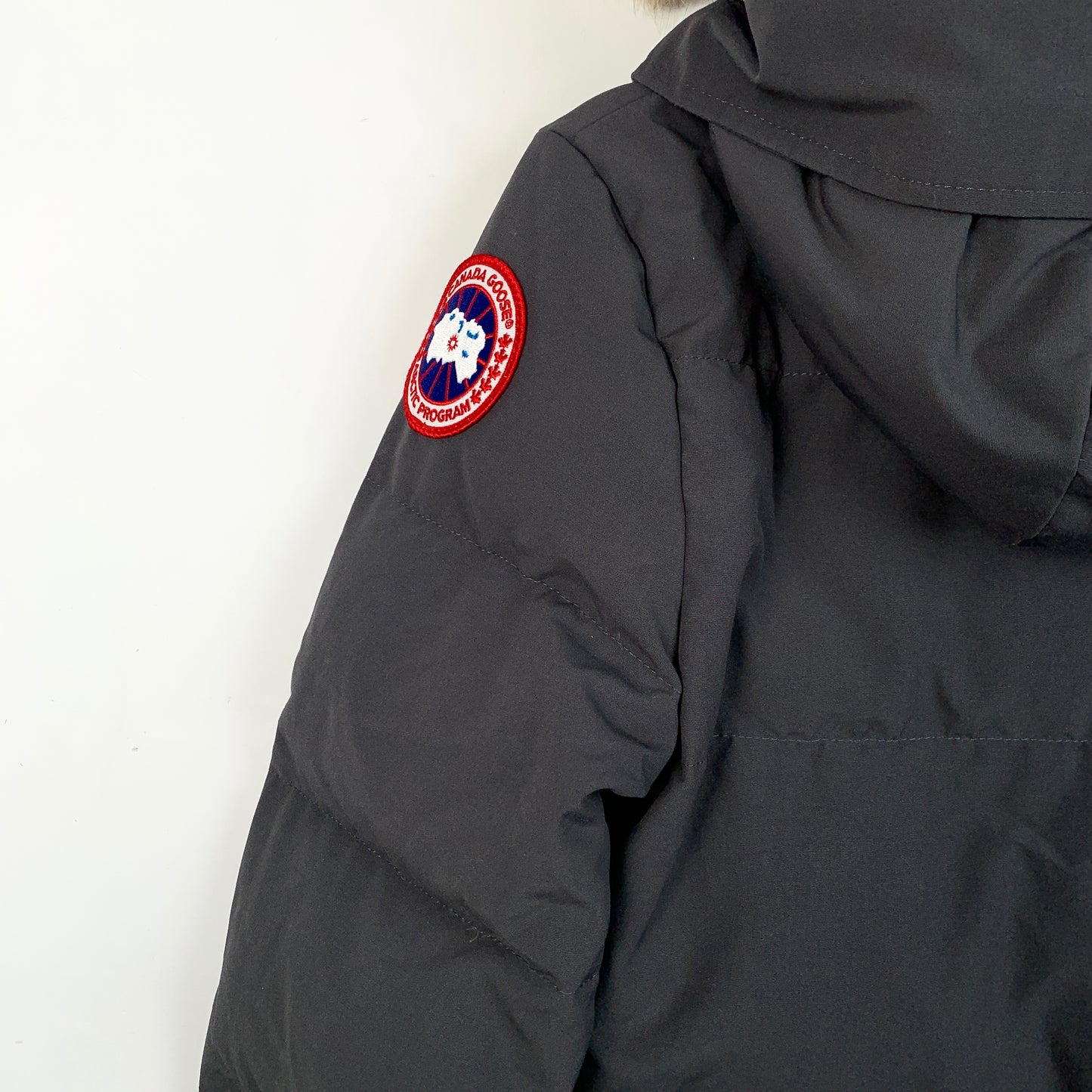 Canada Goose Black Hooded Down Jacket