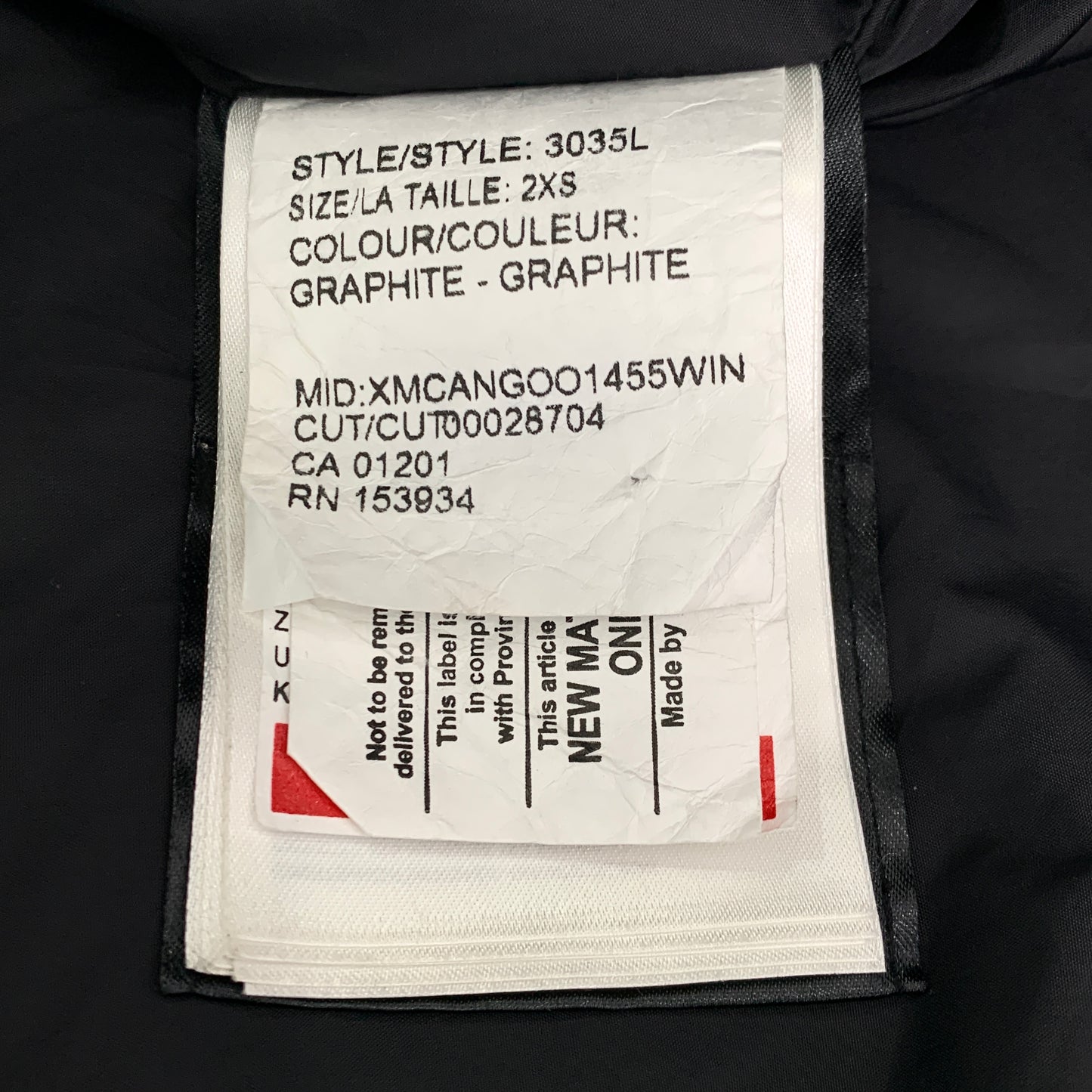 Canada Goose Black Hooded Down Jacket