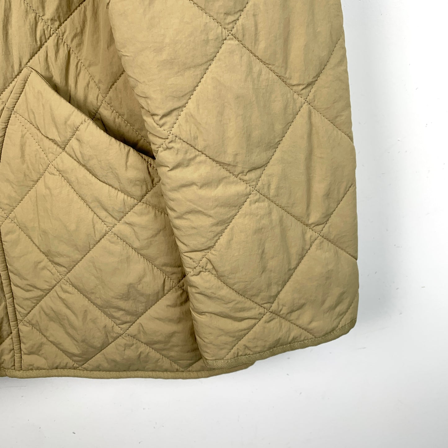 Burberry Khaki Quilted Cotton Jacket