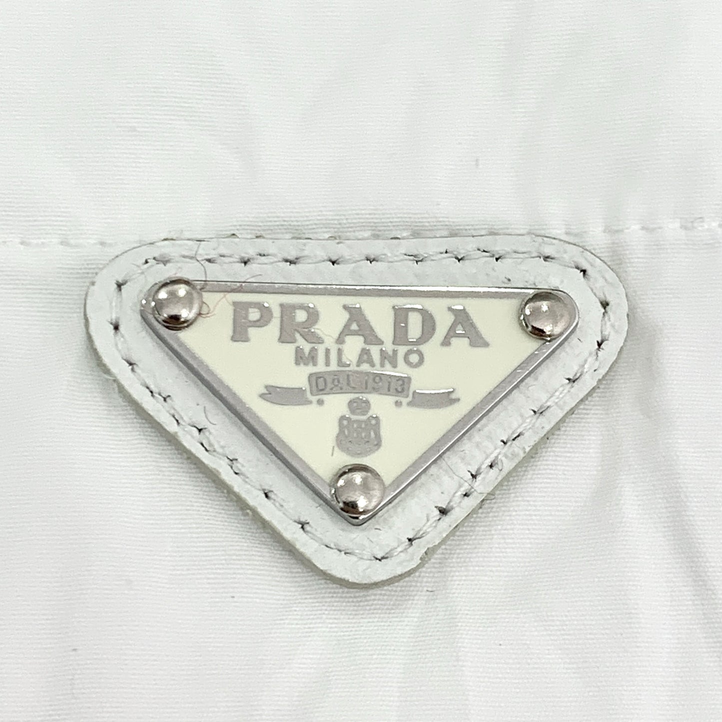 Prada White Short-Sleeve Half-Zip Dress