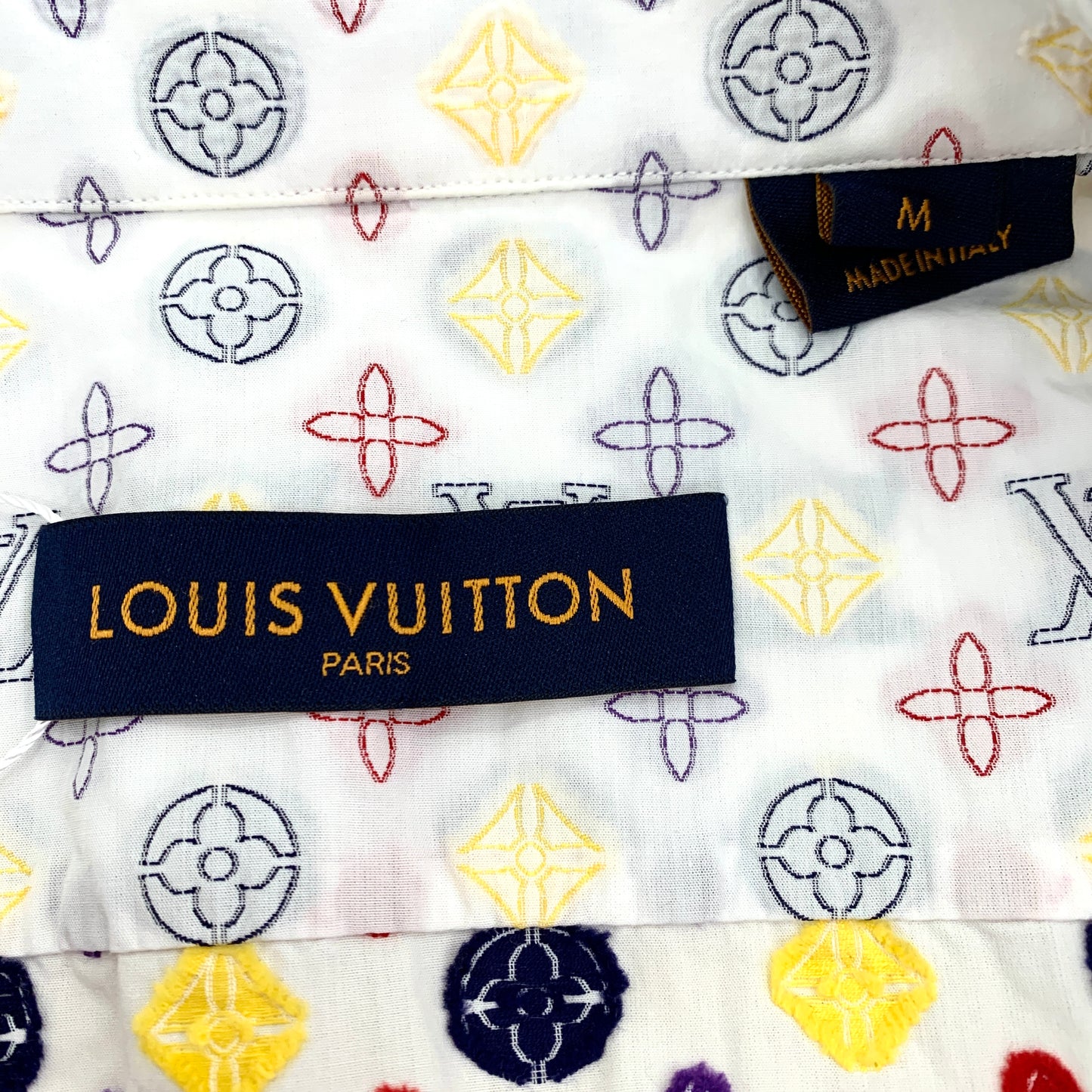 Louis Vuitton Color-Block Monogram Cotton Short-Sleeve Shirt