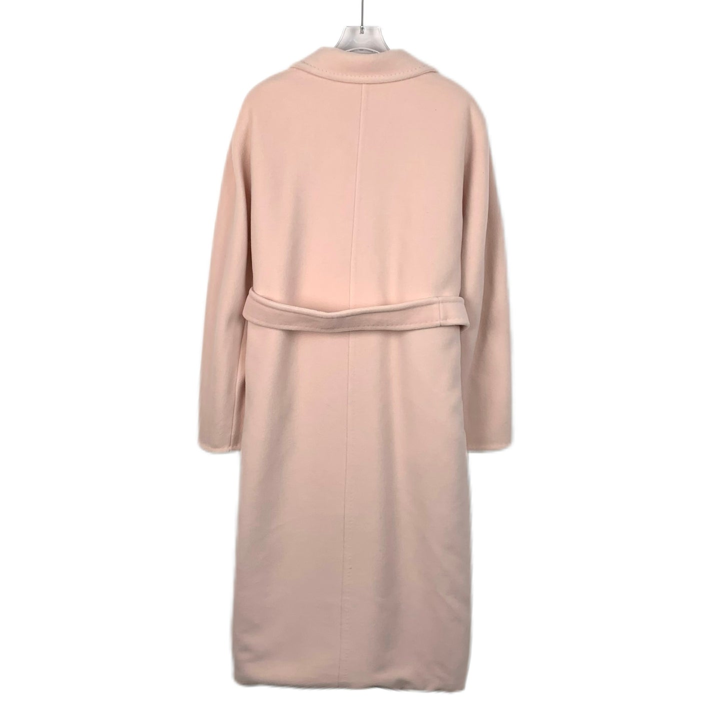 Max Mara 101801 Series Pink Lambswool Double-Breasted Coat