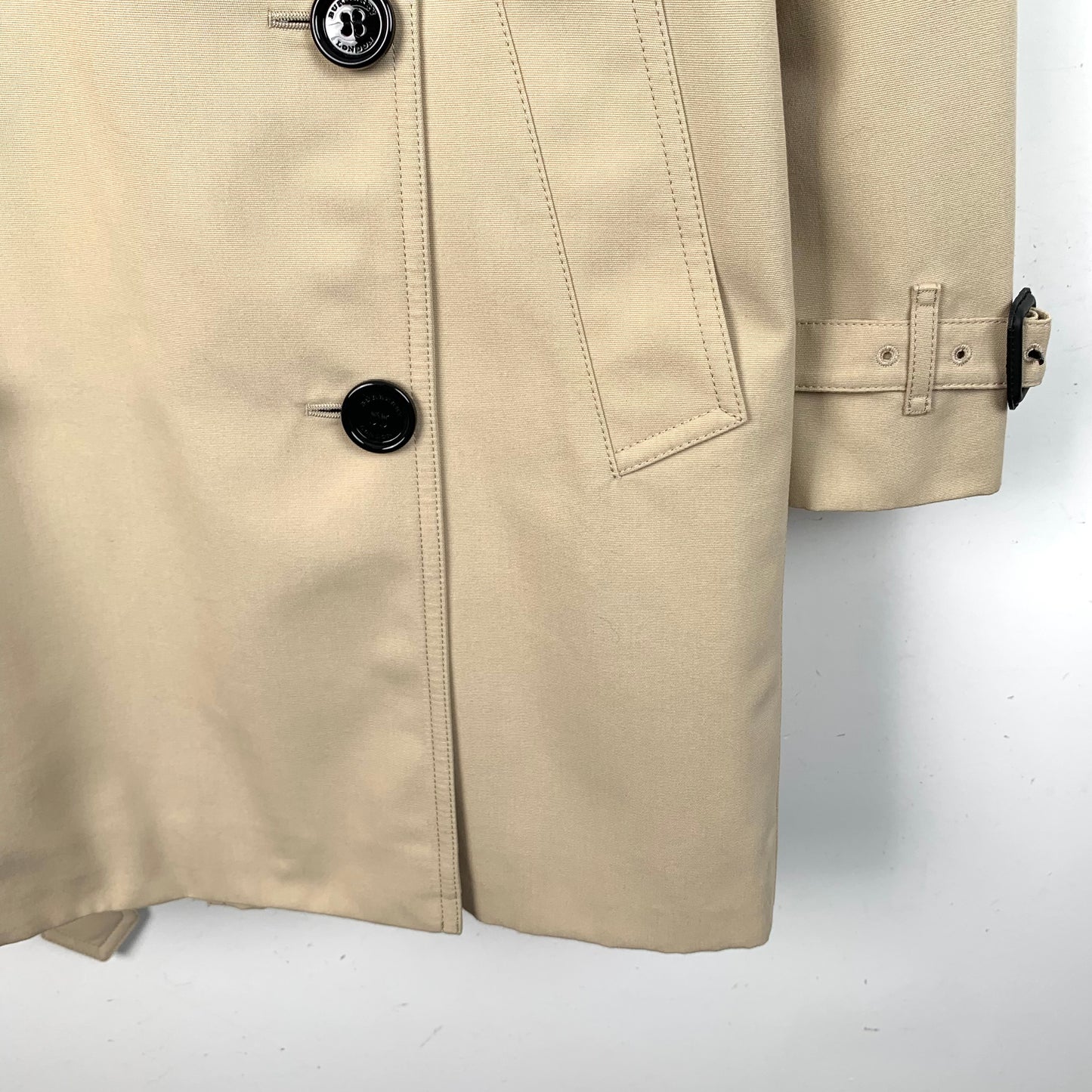 Burberry Brown Double-Breasted Trench Coat