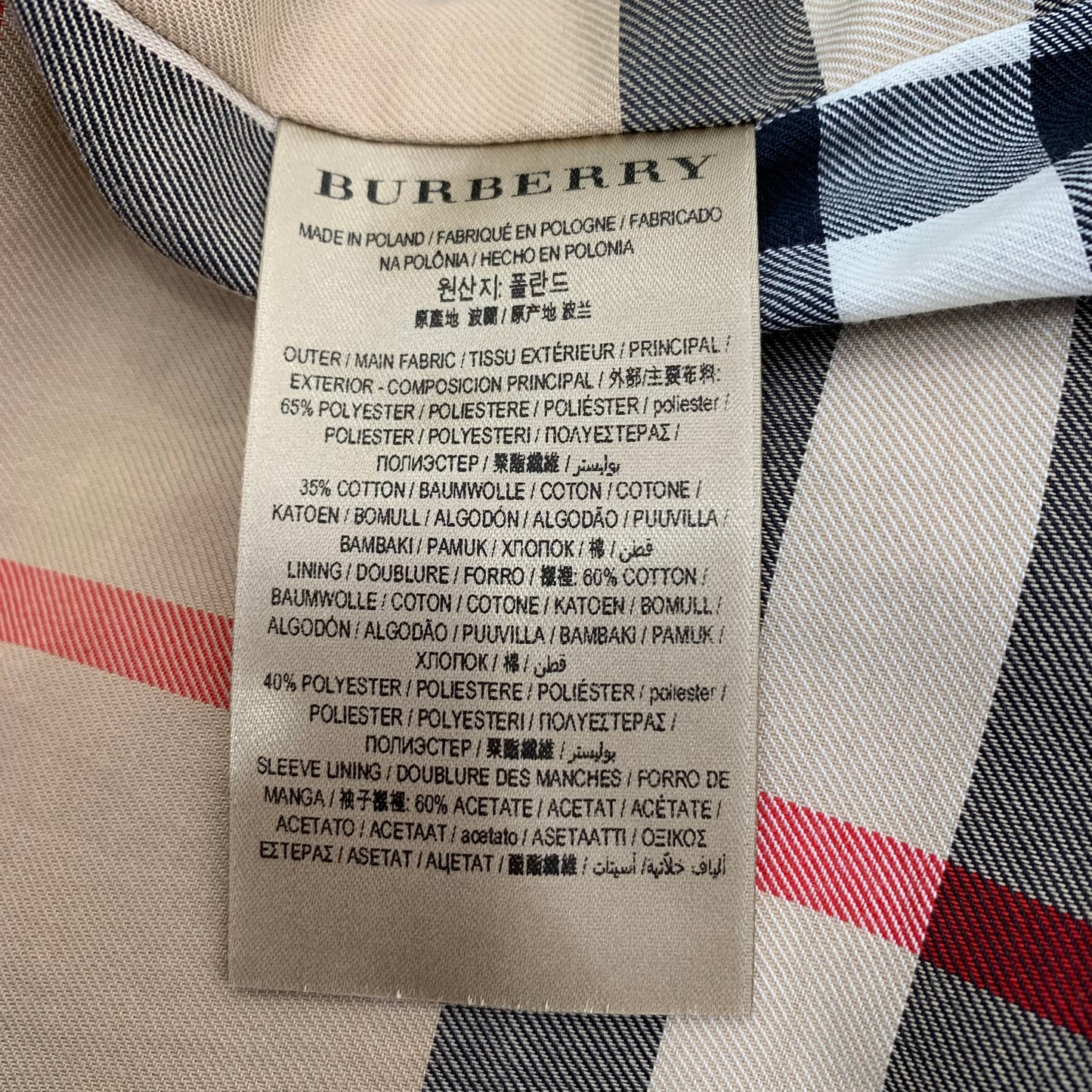 Burberry Brown Double-Breasted Trench Coat