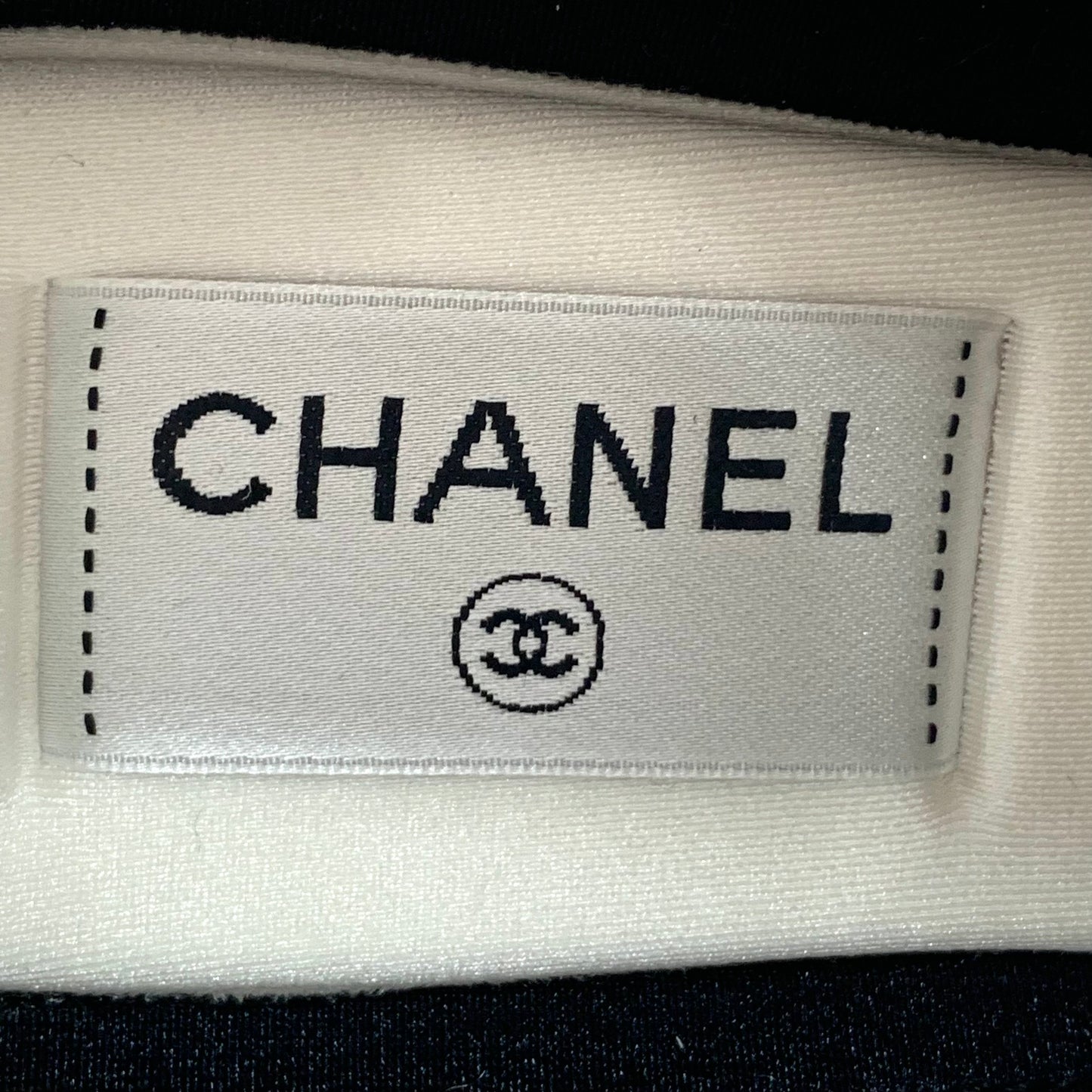 Chanel Two-Tone Logo Tweed Lace-Up Sneakers