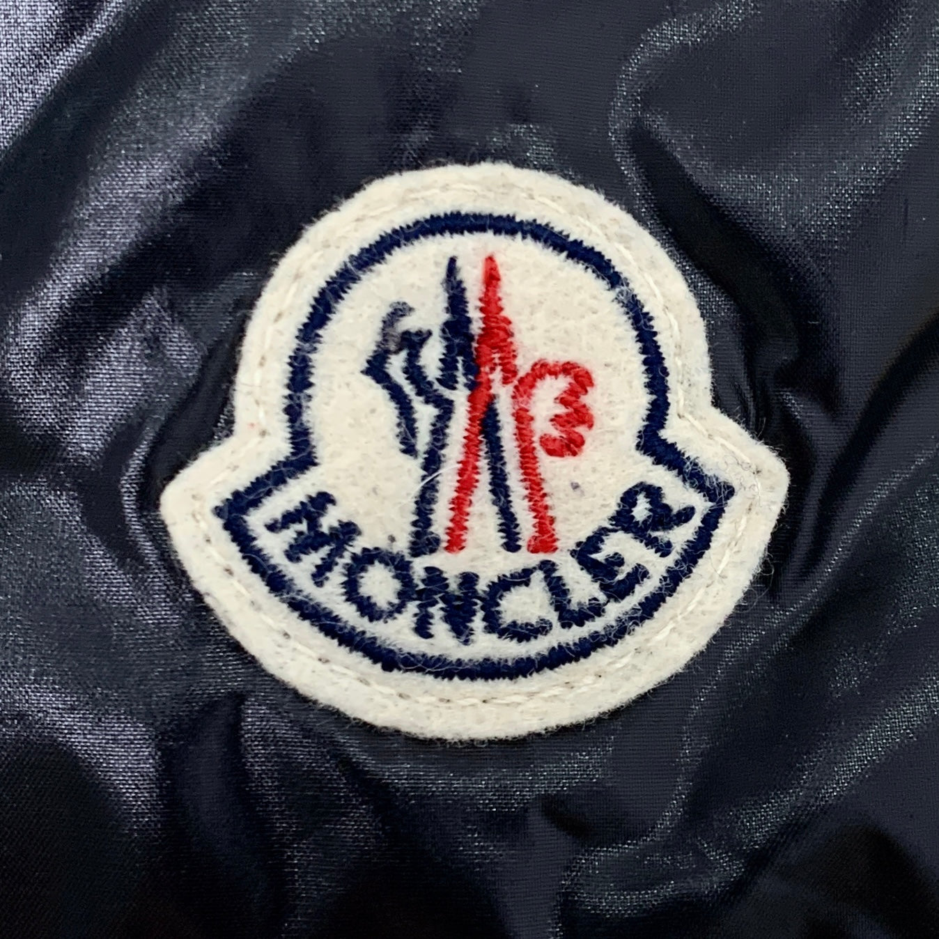 Moncler Maya Series Black Glossy Logo Patch Hooded Quilted Down Jacket