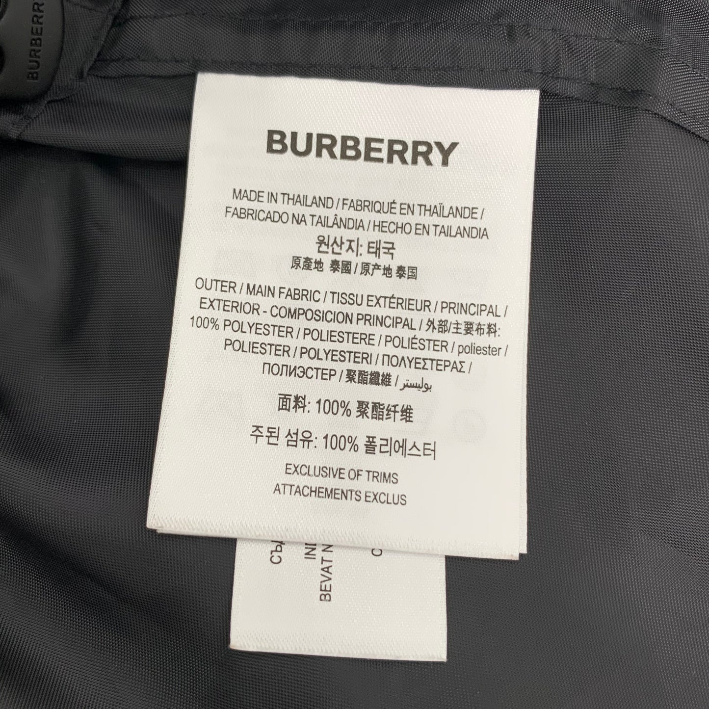 Burberry Black Trench Jacke