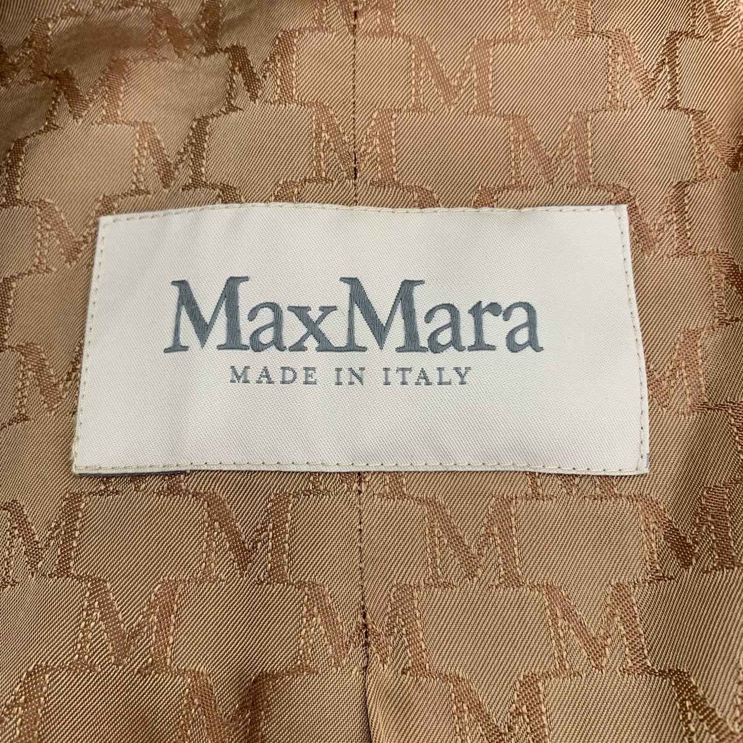 Max Mara 101801 Series Brown Wool Double-Breasted Coat