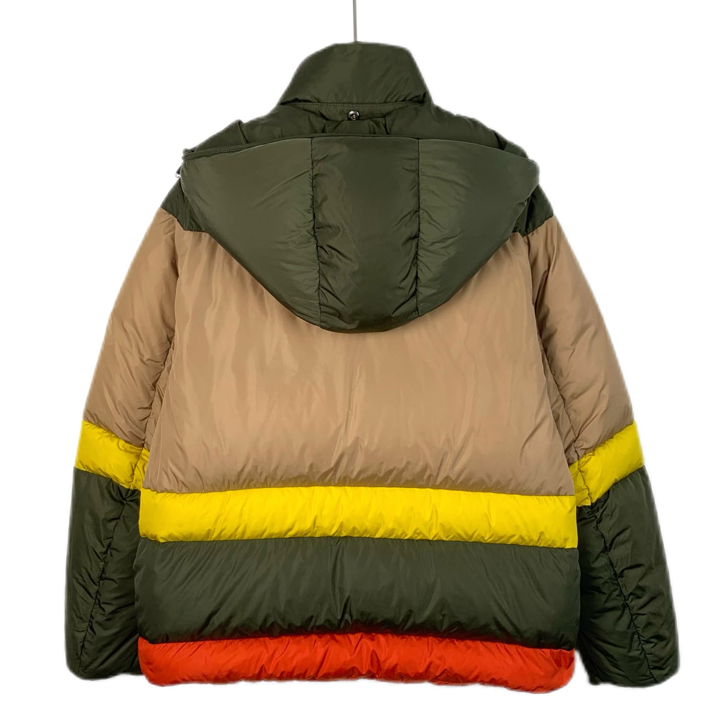 Moncler Maritsa Series Color-Block Hooded Quilted Down Jacke