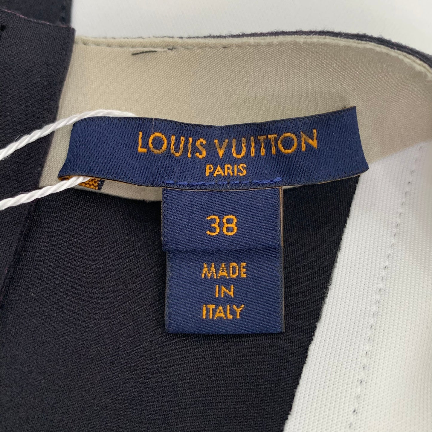 Louis Vuitton Color-Block Lined Monogram Crewneck Sleeveless Tailcoat Top