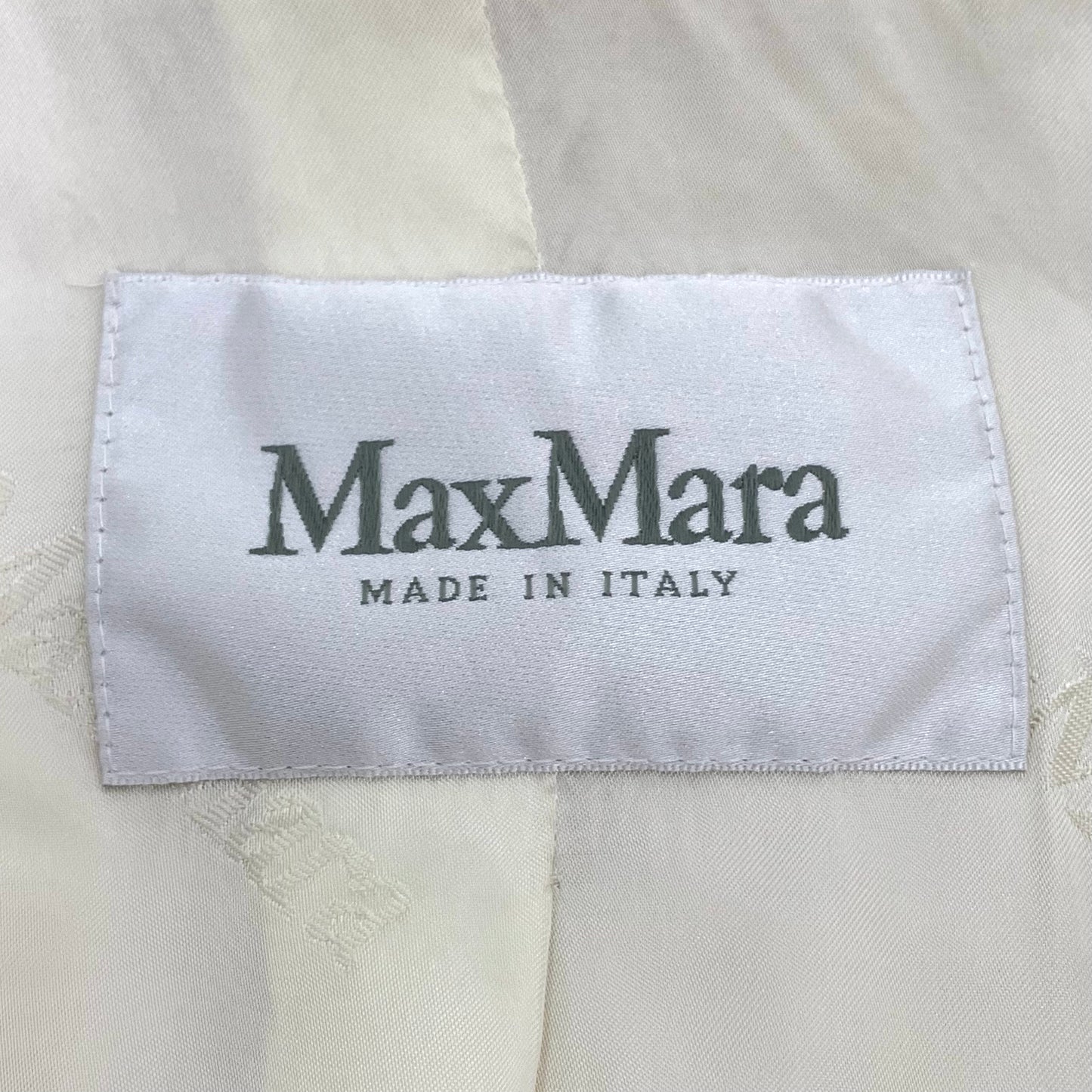 Max Mara White Alpaca Wool Teddy Coa