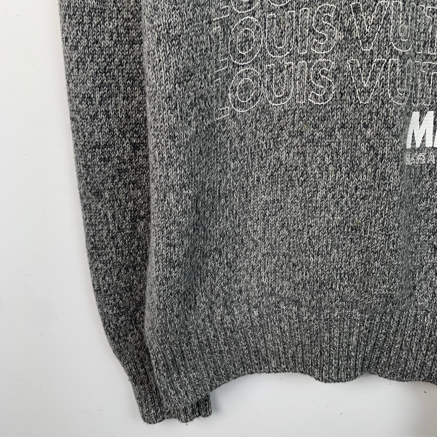 Louis Vuitton Gray Crewneck Knit Sweater